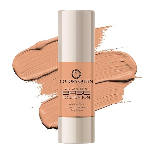 Colors Queen Oil Control Base Foundation 03 Golden Beige - 30 ml