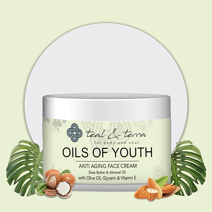 Teal & Terra Oils of Youth Shea & Almond Anti-aging Face Moisturizer - 50 Gms
