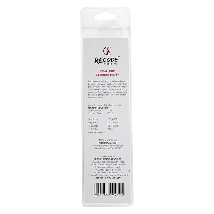 Recode DUAL SIDE EYEBROW BRUSH | RS 112