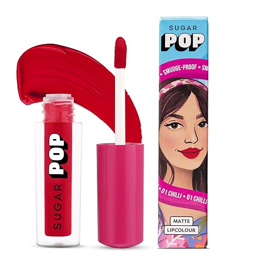 Sugar Pop Matte Lipcolour Chilli (Cherry Red) - 1.6 ml