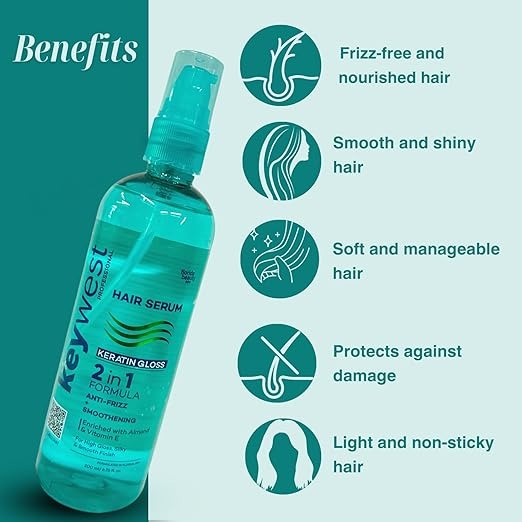 Keywest Professional Keratin Gloss Hair Serum - 200 ml