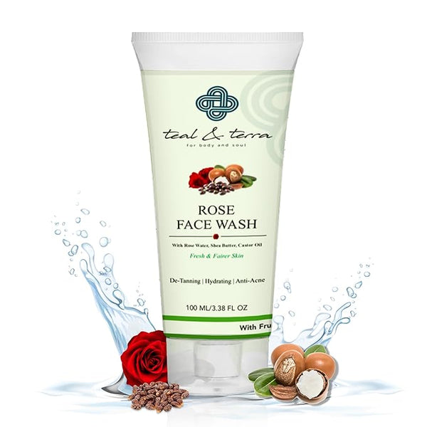 Teal & Terra Rose Face Wash - 100 Ml