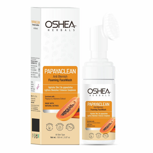 Oshea Herbals Papayaclean Anti Blemish Foaming Facewash - 150 ml