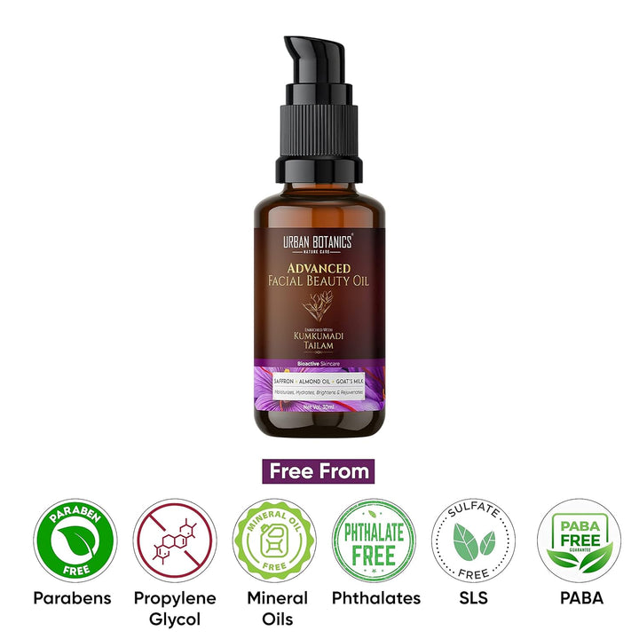 Urban Botanics Kumkumadi Tailam for Skin - 30 ml