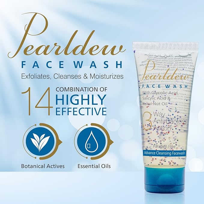 Pearldew 3 Way Antibacterial Face Wash - 100 Ml