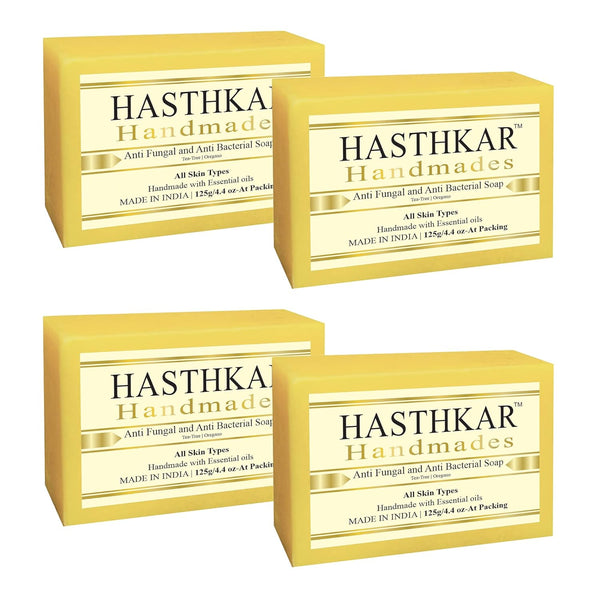 Bypurenaturals Hasthkar Handmades Anti Bacterial Protection Soap - 125gms (Pack of 4)