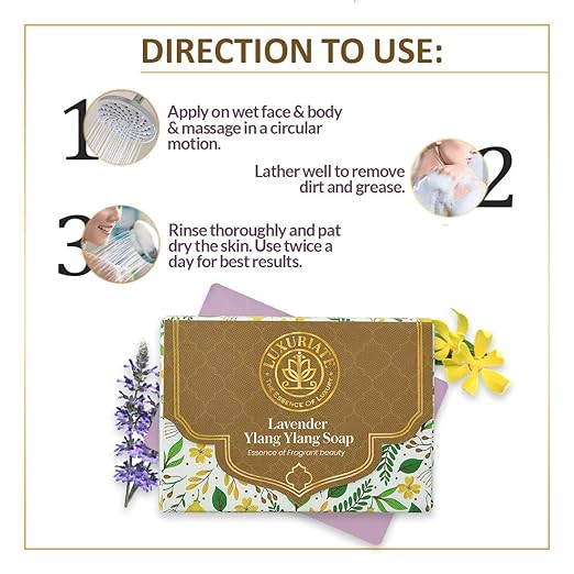 Luxuriate Lavender Soap Ylang Ylang Soap - 125 gms