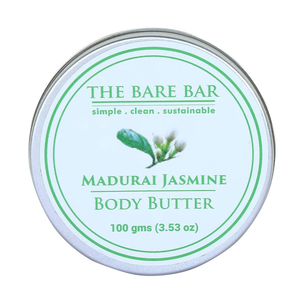 The Bare Bar Madurai Jasmine Body Butter for Dry Skin - 100 gms