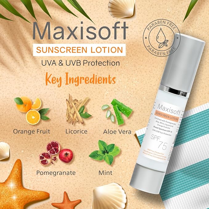 Maxisoft Sunscreen Lotion Spf 75 - 50 Ml