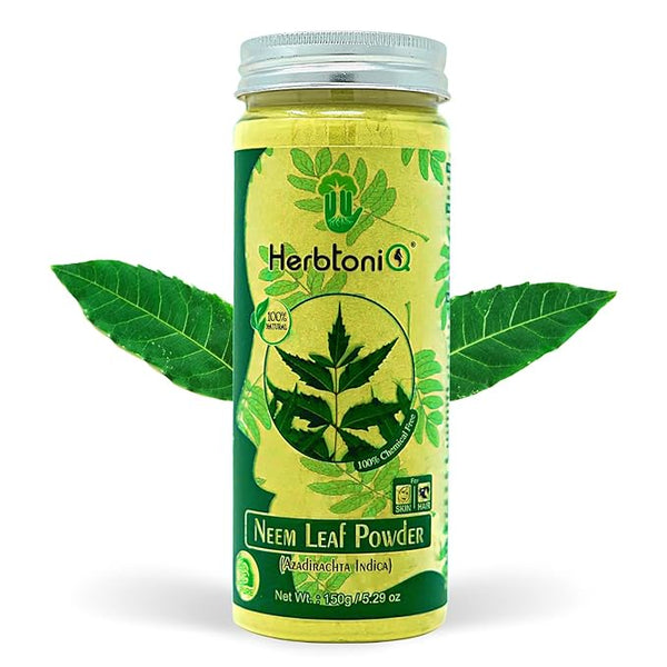 Herbtoniq Organic Neem Powder For Face Pack - 150 gms