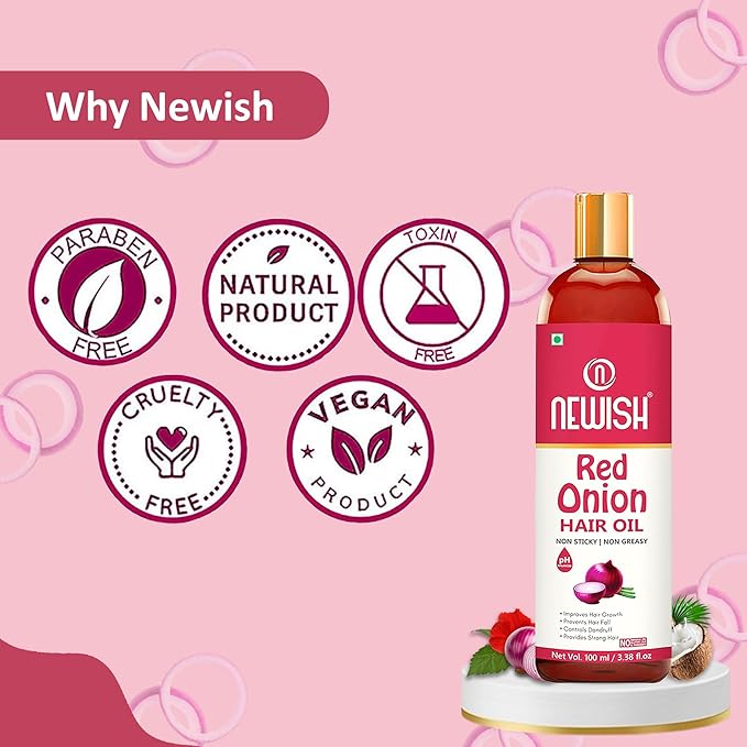 Newish Advansed Red Onion Hair Oil - 100 ml