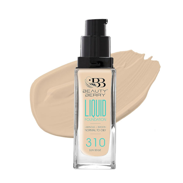 Beauty Berry Fit Me Liquid Foundation 310 Sun Beige - 33 ml