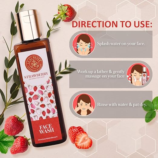 Luxuriate Strawberry Face Wash Cleanser - 100 ml