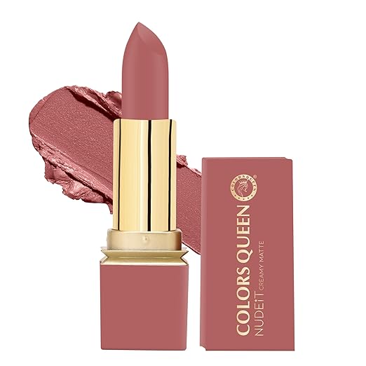 Colors Queen Lipstick 05 Peach Petunia (Matte) - 4 gms