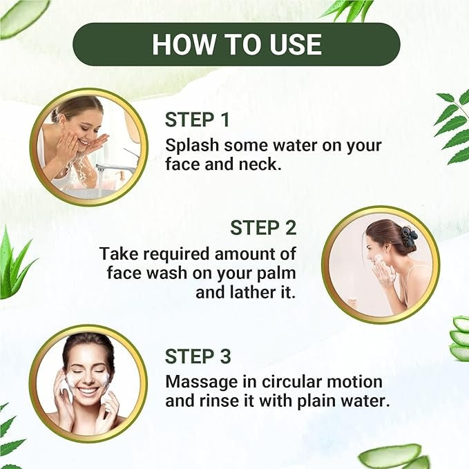 Elibliss Aloe Vera & Neem Refreshing Gel Face Wash - 75 ml