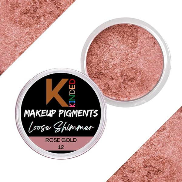 Kinded Loose Shimmer Makeup Foil Pigments Glitter Colour Rose Gold - 3 gms