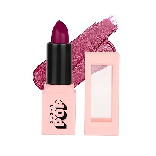 Sugar Pop Satin Matte Lipstick Tulip (Rosy Pink) - 3 gms