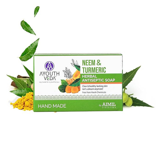 Ayouthveda Neem and Turmeric Herbal Soap - 125 gms