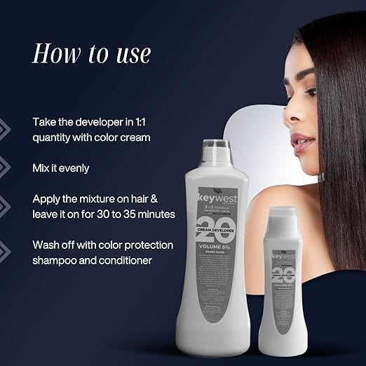 Keywest Professional Hair Color Developer 20 Volume 6% - 250 ml