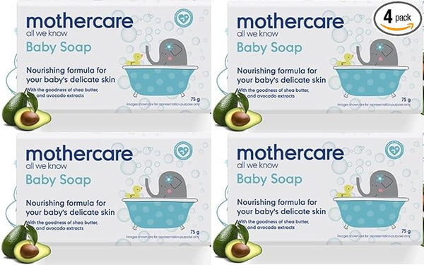 Mothercare All We Know Baby soap - 75 gms (Pack of 4)