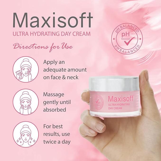 Maxisoft Ultra Hydrating Day Cream | All-day Moisture & Radiance - 50 Gms