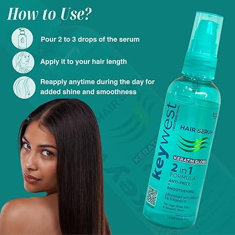 Keywest Professional Keratin Gloss Hair Serum - 100 ml