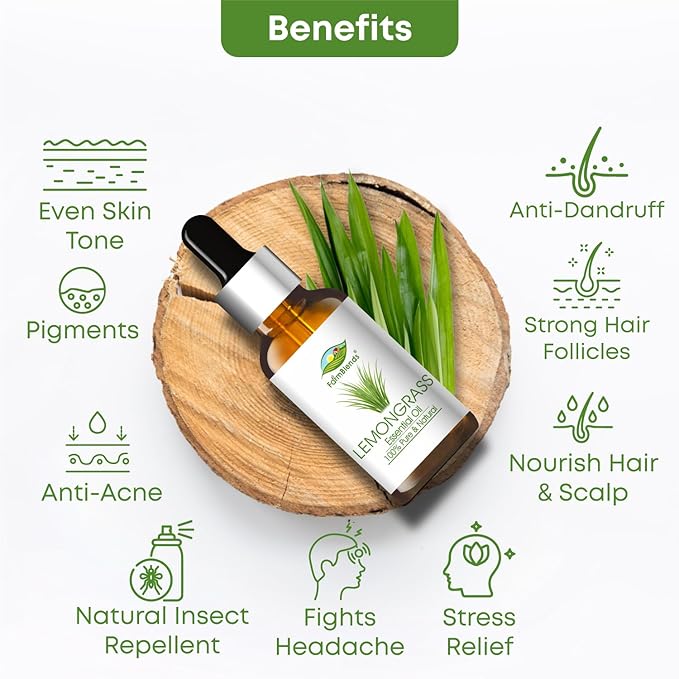 Farm Blends Lemongrass Essential Oil - 15 ml