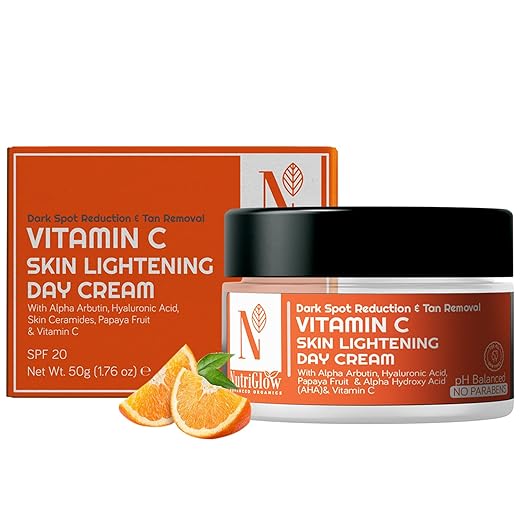 NutriGlow Advanced Organics Vitamin C Skin lightening Day Cream - 50 gms