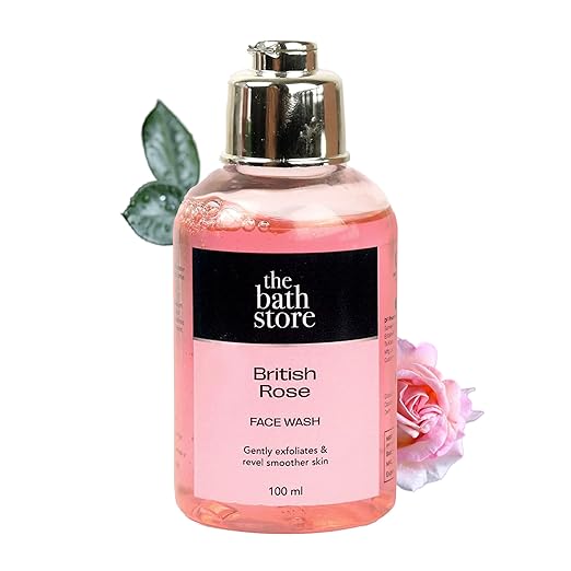 The Bath Store British Rose Face Wash for Women & Men Cleanser for Face - 100 ml