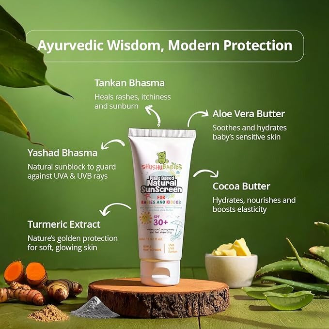 ShuShu Babies Sunscreen for All Skin Type For Babies&Kid - 60 ml