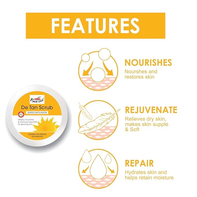 Beeone Face & Body Anti Tan Scrub - 600 ml