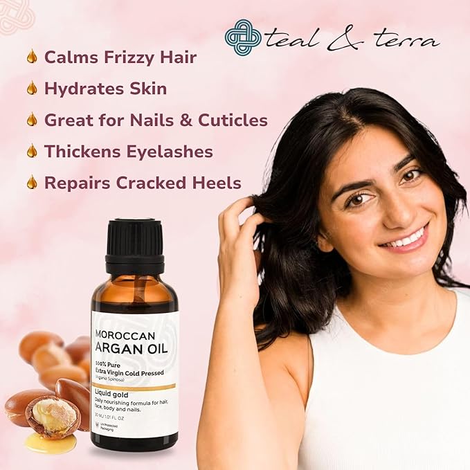 Teal & Terra Argan Hair Oil From Morocco - 30 Ml