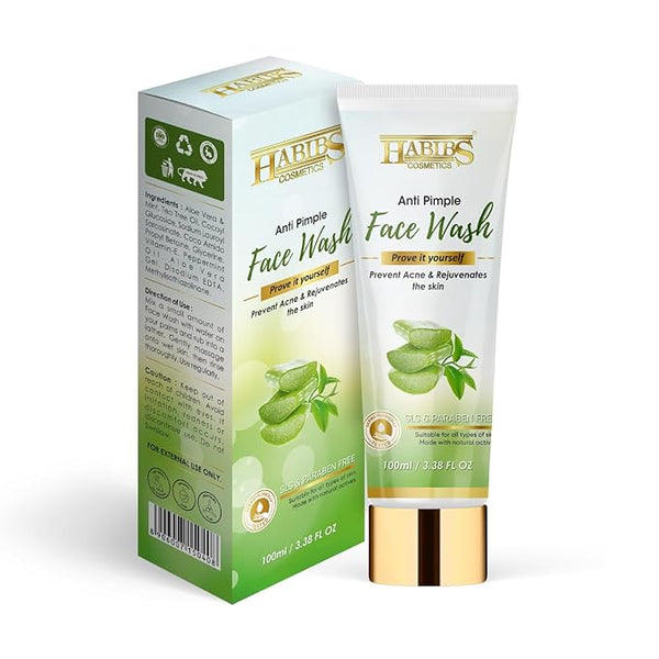 Habibs Cosmetics Anti Pimple Face Wash - 100 ml