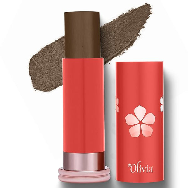 Olivia SkinSync Make Up Stick Foundation Shade 10 Fudgy Brownie - 15 gms