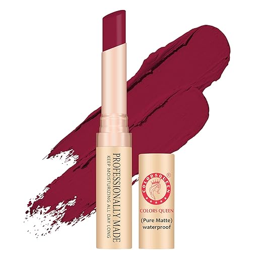 Colors Queen Lipstick Bridal Maroon  (Matte) - 4 gms