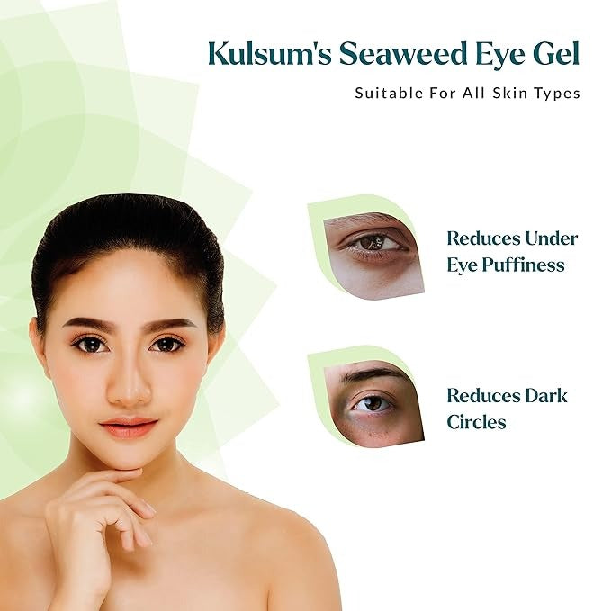 Kulsum's Kaya Kalp Herbals Seaweed Gel For Under Eye Dark Circle & Puffiness Reduction - 50 gms