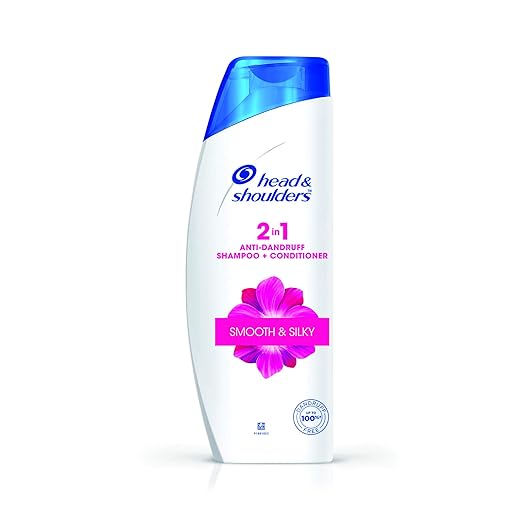 Head & Shoulders 2 In 1 Smooth & Silky Anti Dandruff Shampoo + Conditioner - 180 ml