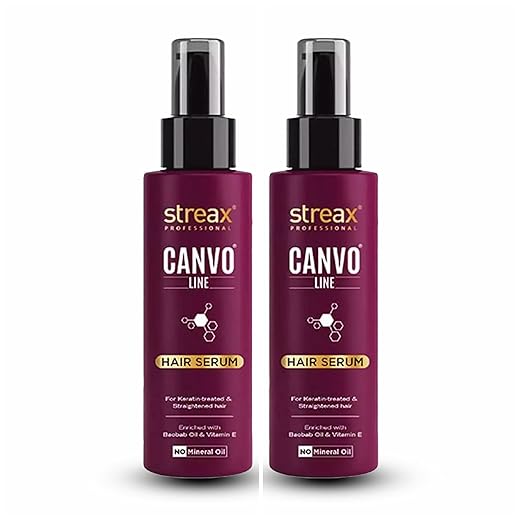 Streax Professional Canvoline Hair Serum - 100 ml (Pack of 2)