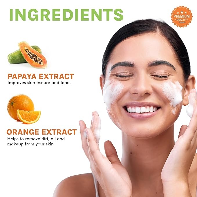 OG Beauty Natural Citraglow Vitamin C Foaming Face Wash - 150 ml