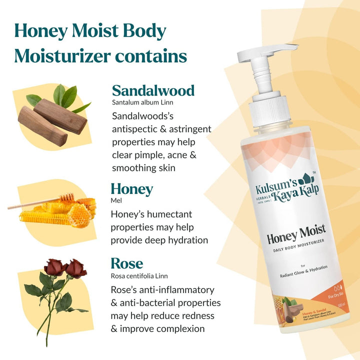 Kulsum's Kaya Kalp Herbals Honey Moist - 500 ml