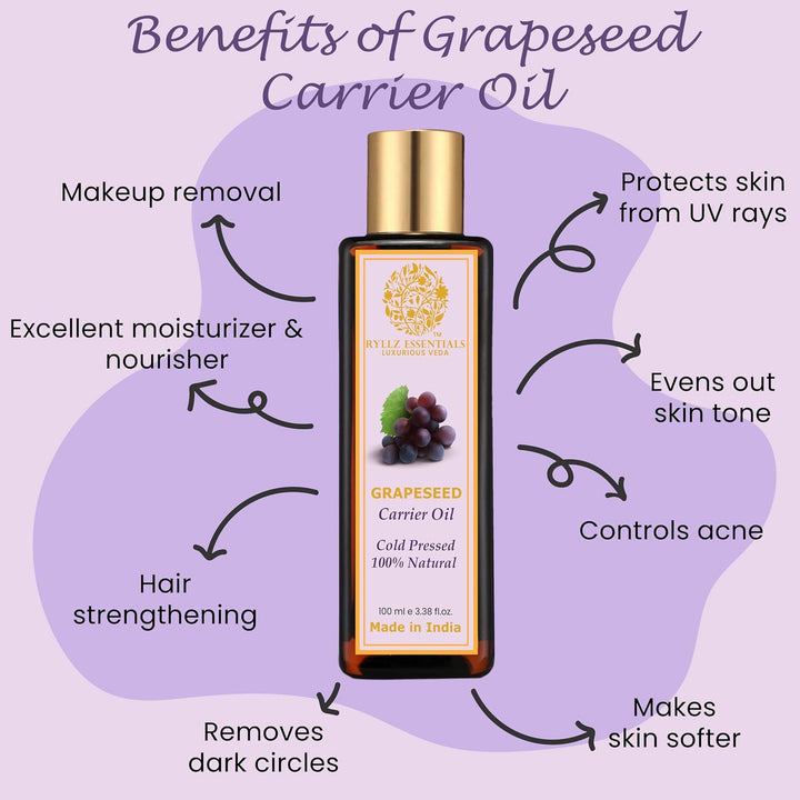 Ryllz Essentials Grapeseed Carrier Oil - 100 ml