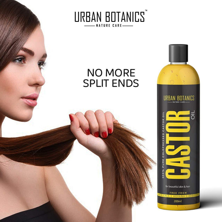 Urban Botanics Cold Pressed Castor Oil - 200 ml