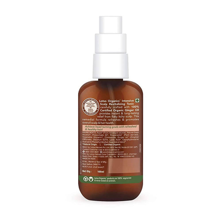 Lotus Organics+ Intensive Scalp Revitalizing Tonic - 100 ml
