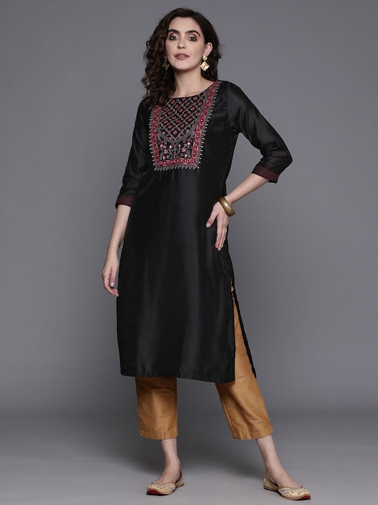 Biba Floral Yoke Design Kurta