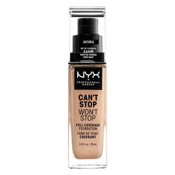 NYX Professional Makeup Can't Stop Won't Stop Full Coverage Foundation - Natural - 30 ml
