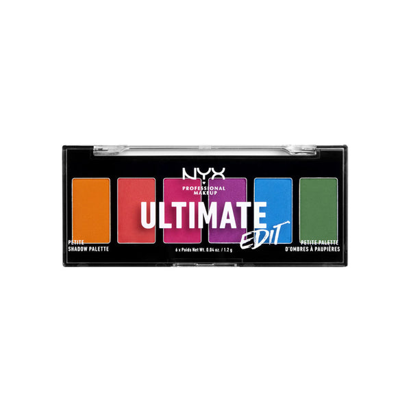 NYX Professional Makeup Ultimate Edit Petite Shadow Palette - Brights - 1.2g Each