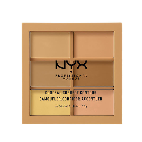 NYX Professional Makeup Conceal, Correct, Contour Palette - Medium/Moyen - 9 gms