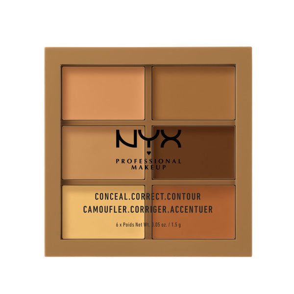 NYX Professional Makeup Conceal, Correct, Contour Palette -Deep/Profond - 9 mgs