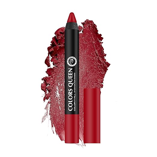 Colors Queen Color It All Non Transfer Lip Crayon Lipstick Blood Red - 3.5 gms