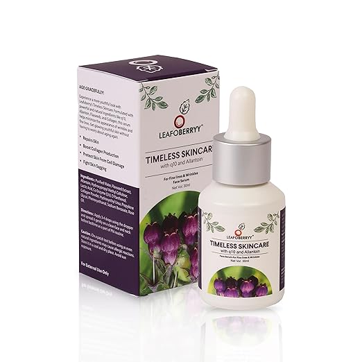 Leafoberryy Timeless Skincare with q10 Allantoin and Flaxseed - 30 ml